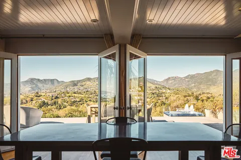 a view of a city from a balcony