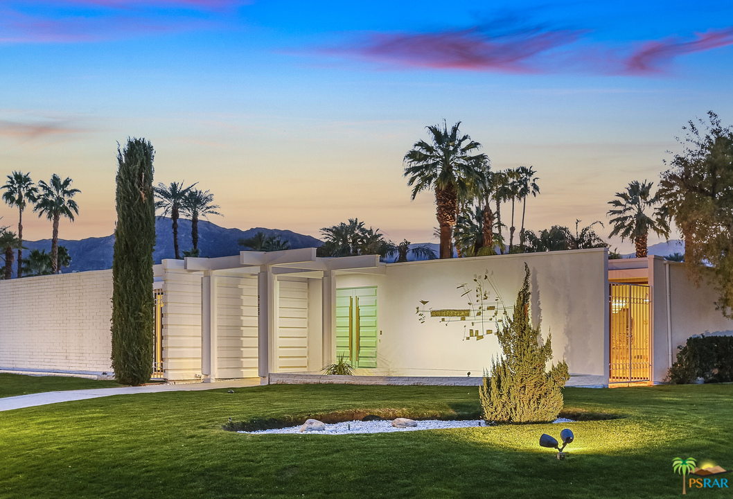 37255 Palm View Road Rancho Mirage, CA 92270 - Photo 3 of 8 a front view of a house with garden