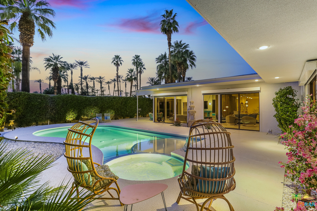 37255 Palm View Road Rancho Mirage, CA 92270 - Photo 6 of 8 a view of a house with backyard porch and sitting area