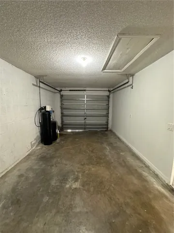 a view of a garage