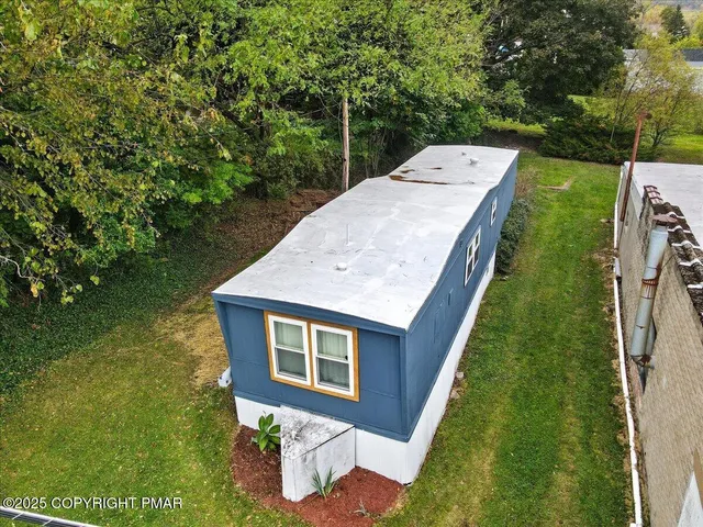 a aerial view of a house