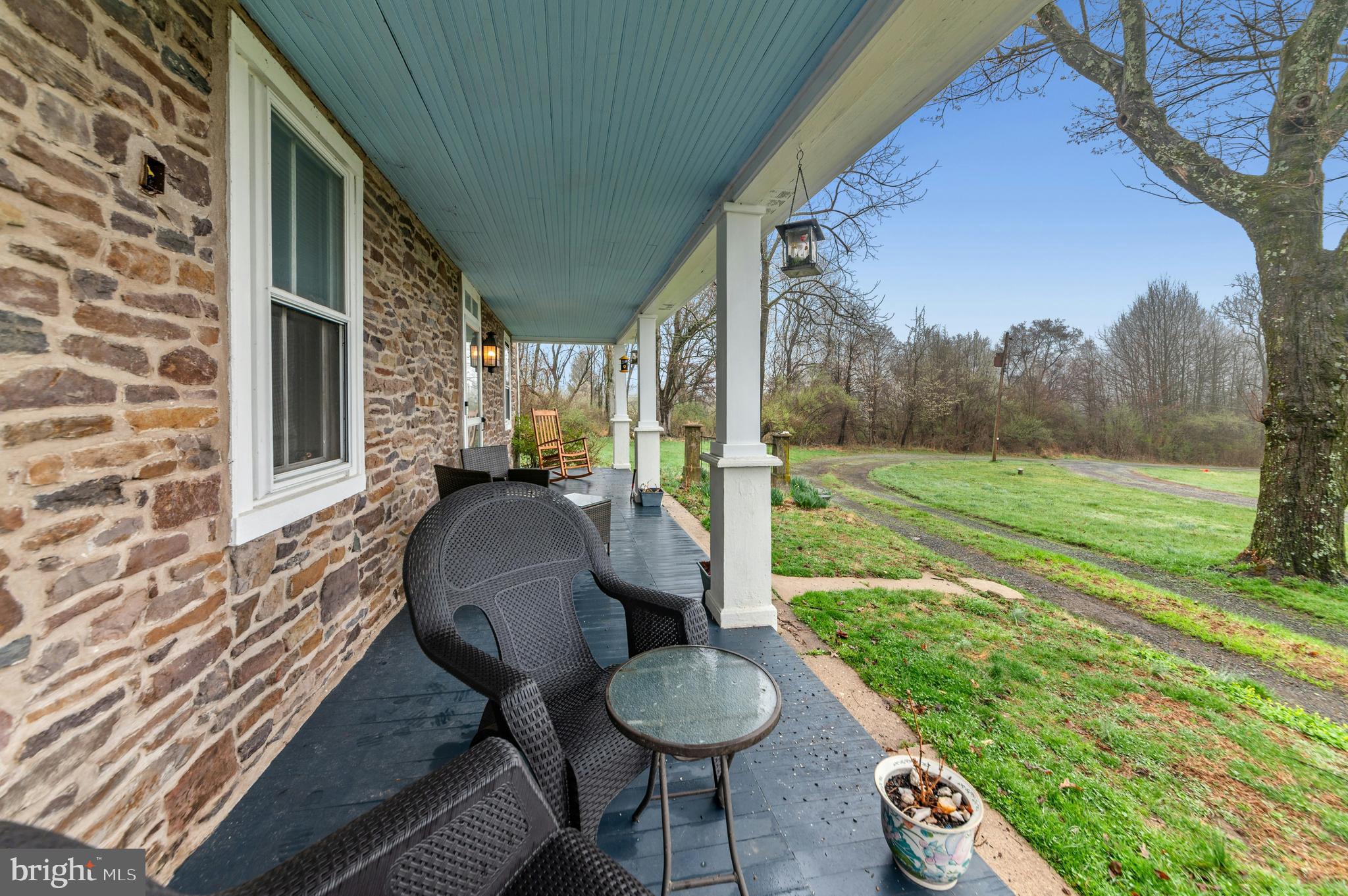 4196 Toll Gate Road New Hope, PA 18938 - Photo 8 of 19 a backyard of a house with outdoor seating