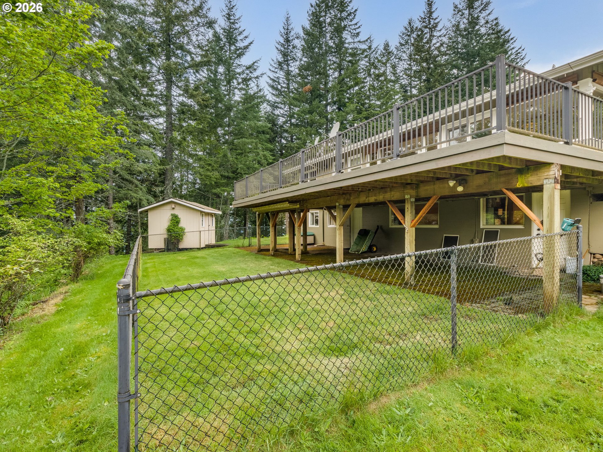 48140 Southeast Linhart Butte Road Sandy, OR 97055 - Photo 40 of 47 a house view with a garden space