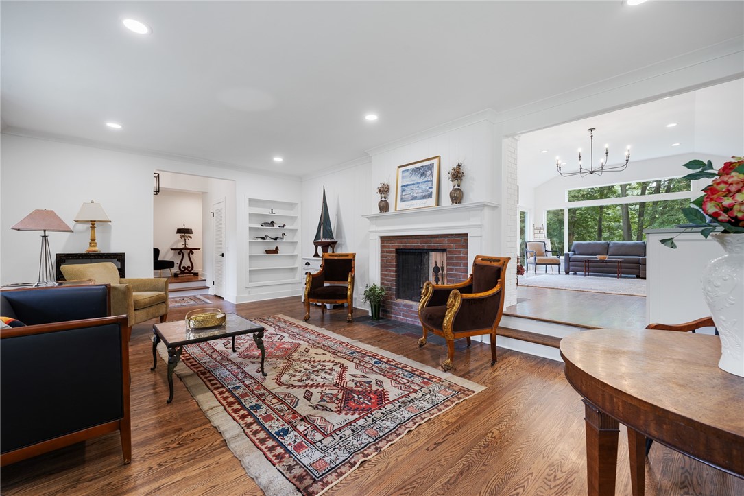 157 Crescent Hill Road Perinton, NY 14534 - Photo 18 of 47 STUNNING FIREPLACE LIVING ROOM WITH HARDWOOD FLOOR