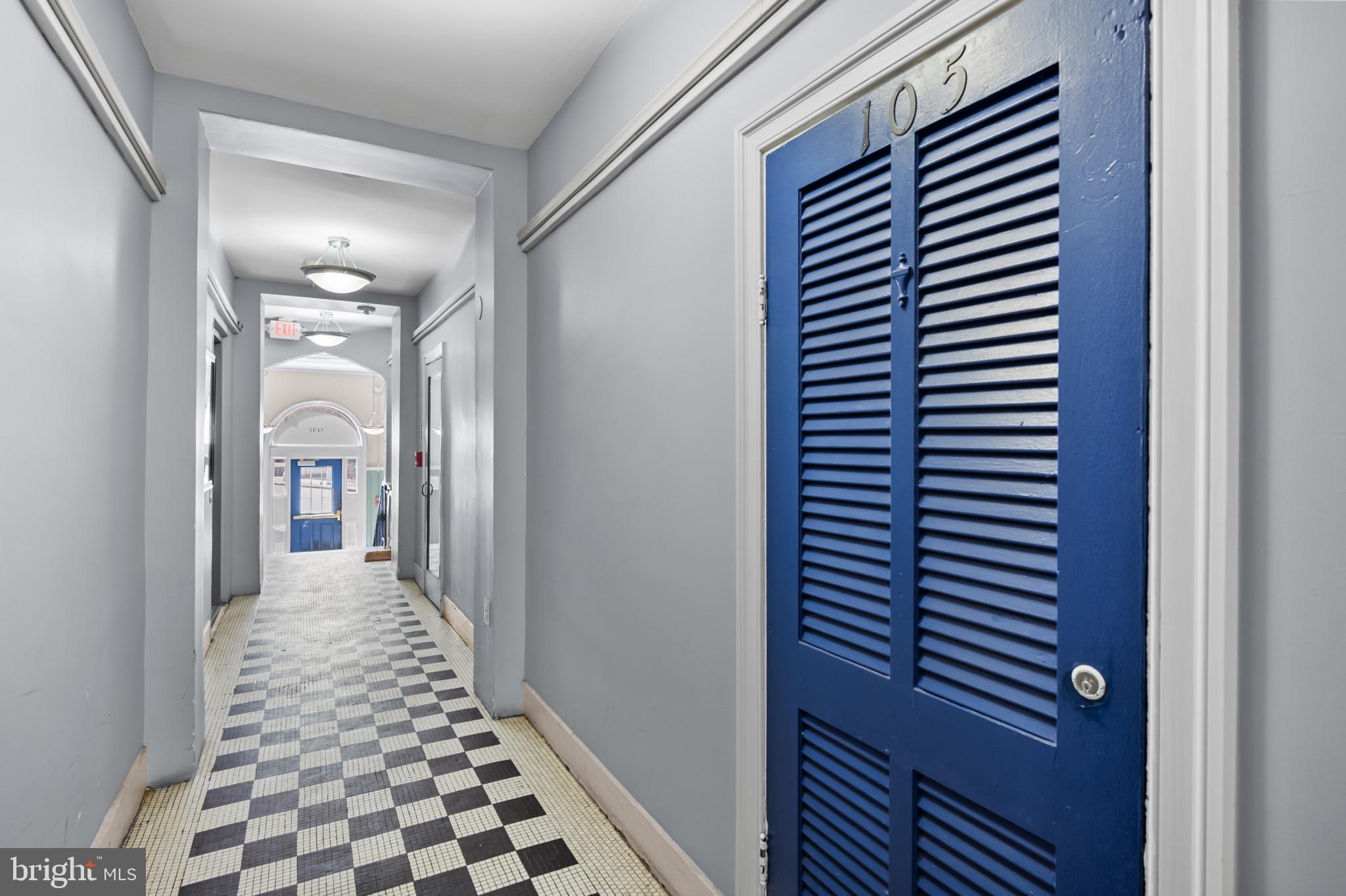 1457 Park Road Northwest, Unit 107 Washington, DC 20010 - Photo 35 of 42 Exit view down the hallway from one of the unit d