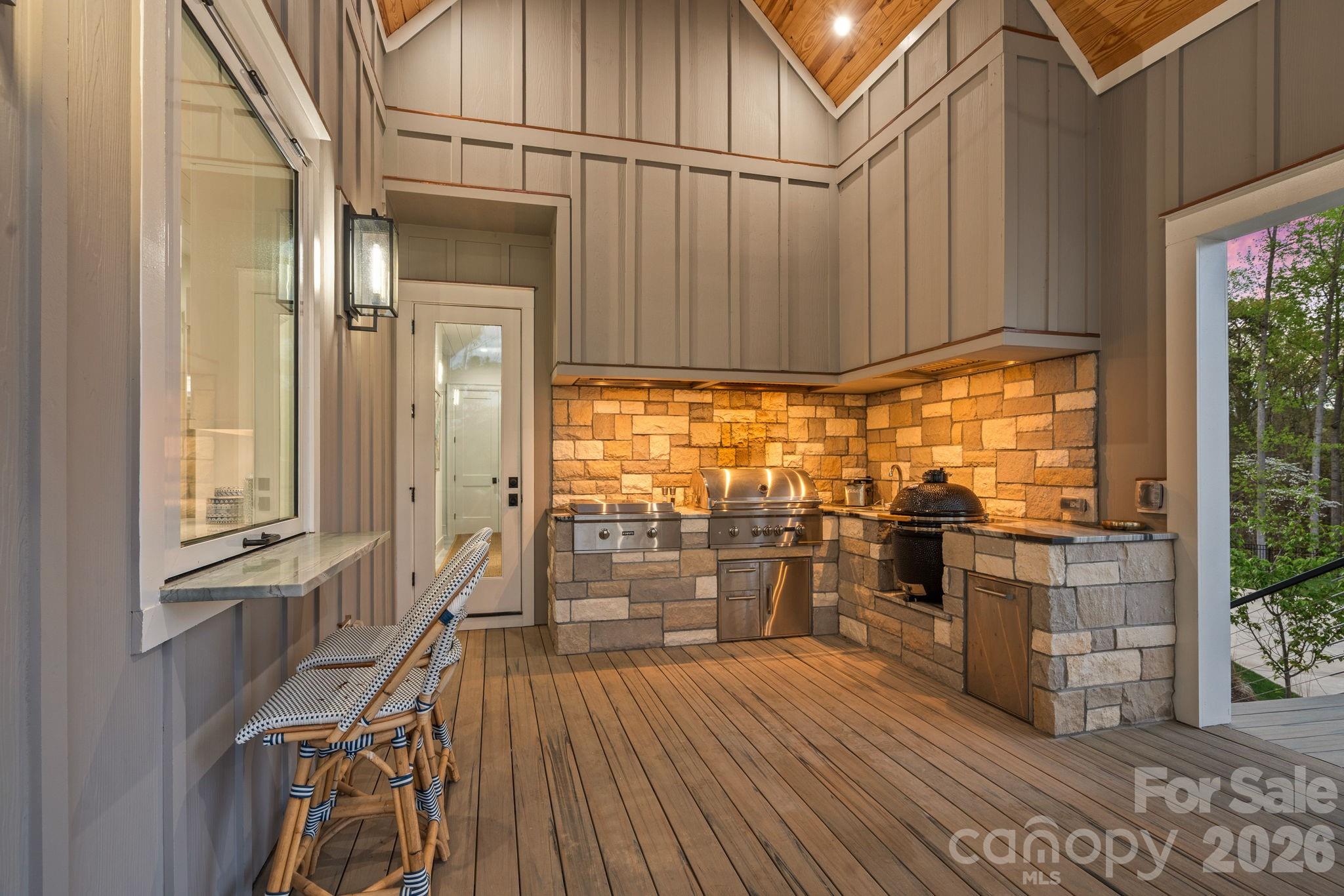 5907 Kiowa Road Clover, SC 29710 - Photo 43 of 47 a view of a balcony with furniture and wooden floor