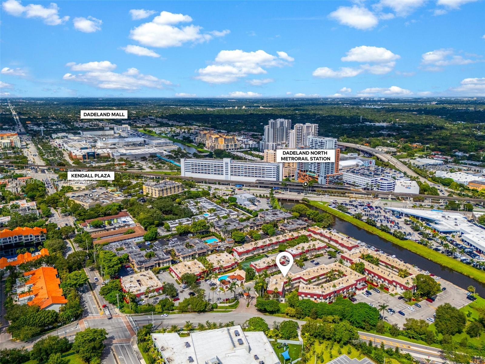 8650 Southwest 67th Avenue, Unit 1027 Pinecrest, FL 33156 - Photo 41 of 41 an aerial view of residential building and ocean