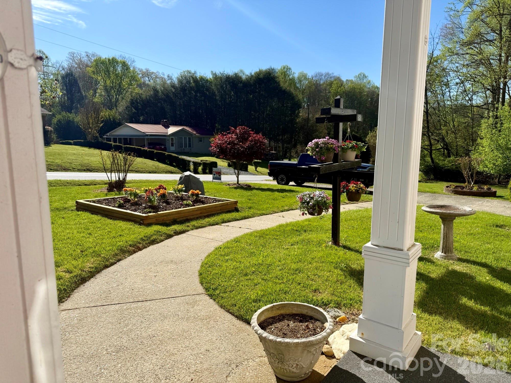 1482 Island Ford Road Brevard, NC 28712 - Photo 48 of 48 a view of a garden with sitting area