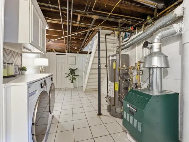 a utility room with lots of appliances