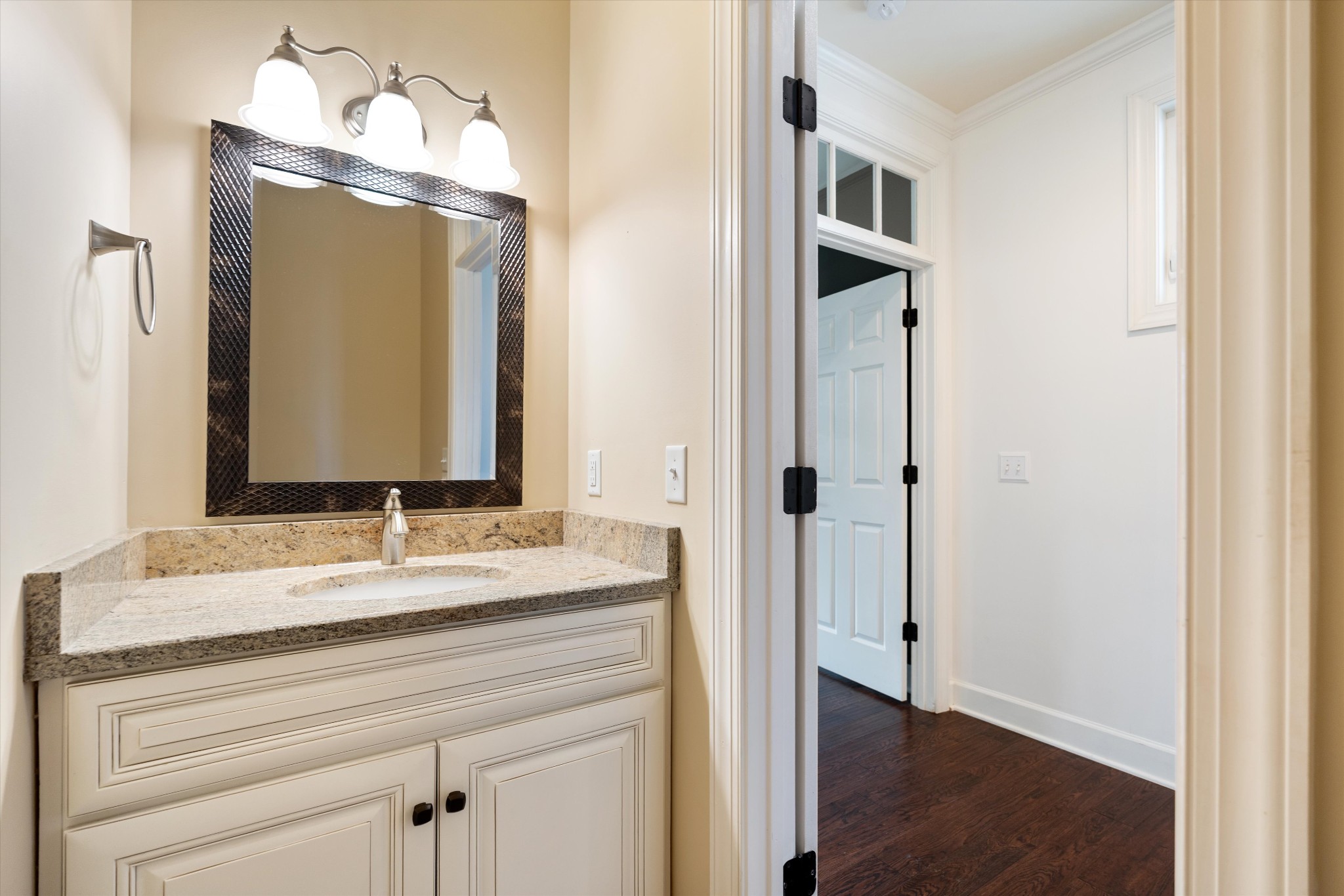 1967 Liebengood Road Goodlettsville, TN 37072 - Photo 37 of 57 a bathroom with a double vanity sink and a mirror