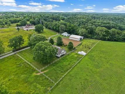 a view of a garden with a building in the background