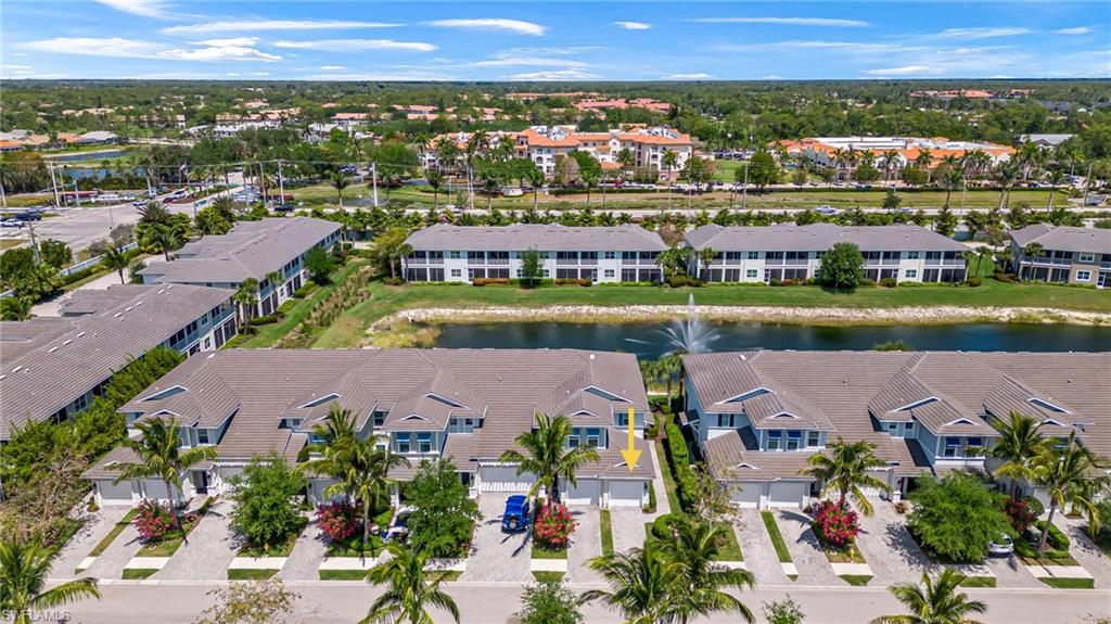 6948 Avalon Circle, Unit 604 Naples, FL 34112 - Photo 27 of 33 Bird's eye view featuring a water view and a residential view