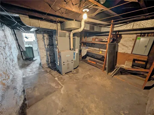 a view of a room with storage and utility
