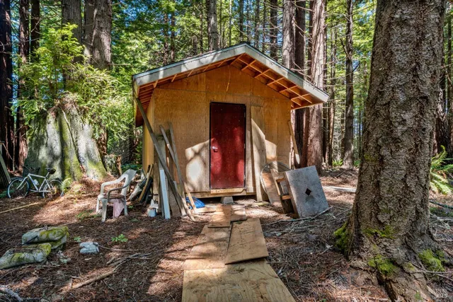 a view of a city with sunset view