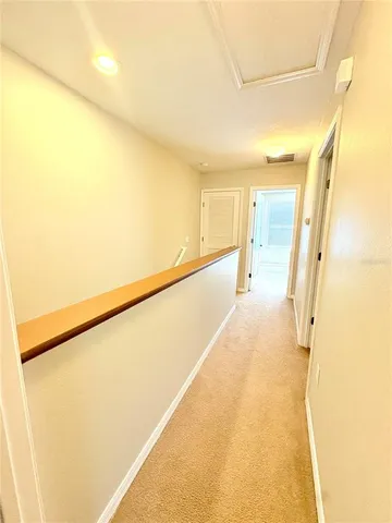 a view of a big room with wooden floor