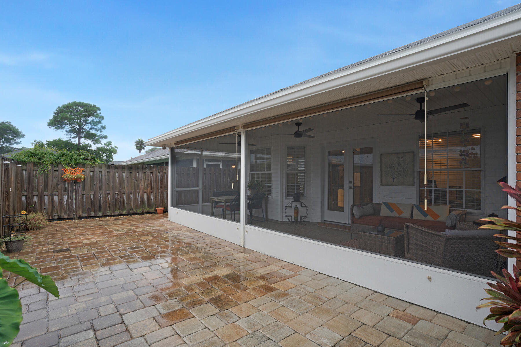 375 Bay Tree Drive Miramar Beach, FL 32550 - Photo 31 of 31 a view of backyard with small cabin and wooden fence
