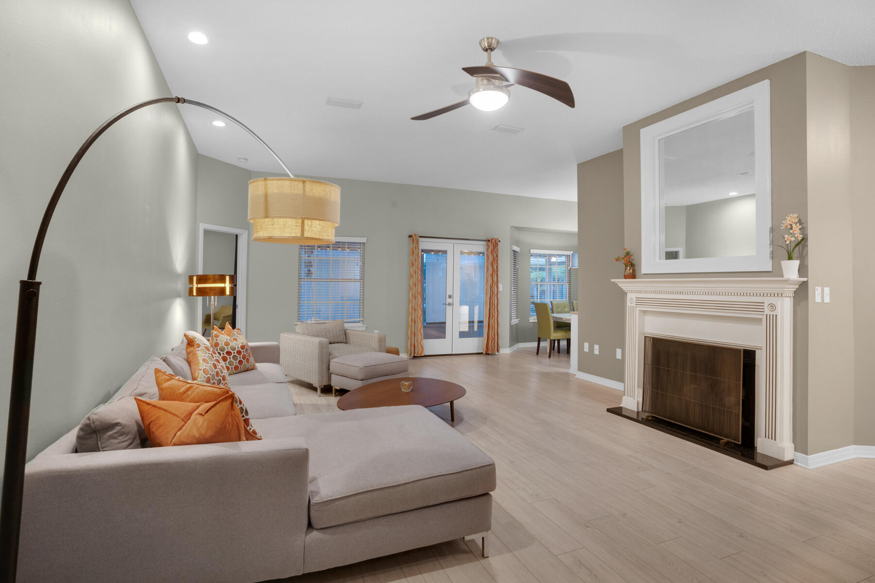 375 Bay Tree Drive Miramar Beach, FL 32550 - Photo 5 of 31 a living room with furniture and a fireplace