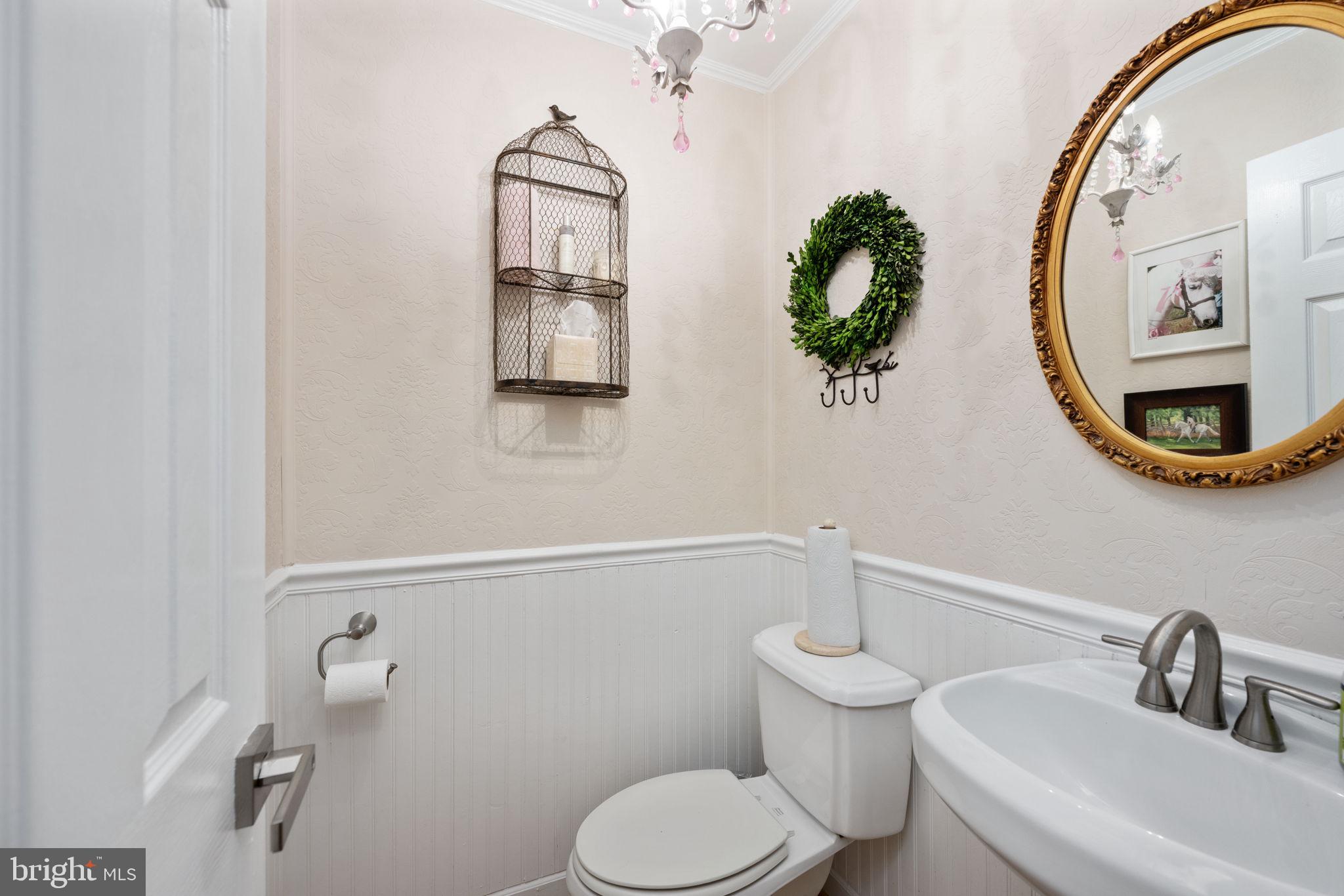 5191 Beach Ridge Lane Amissville, VA 20106 - Photo 40 of 91 a bathroom with a toilet sink and mirror