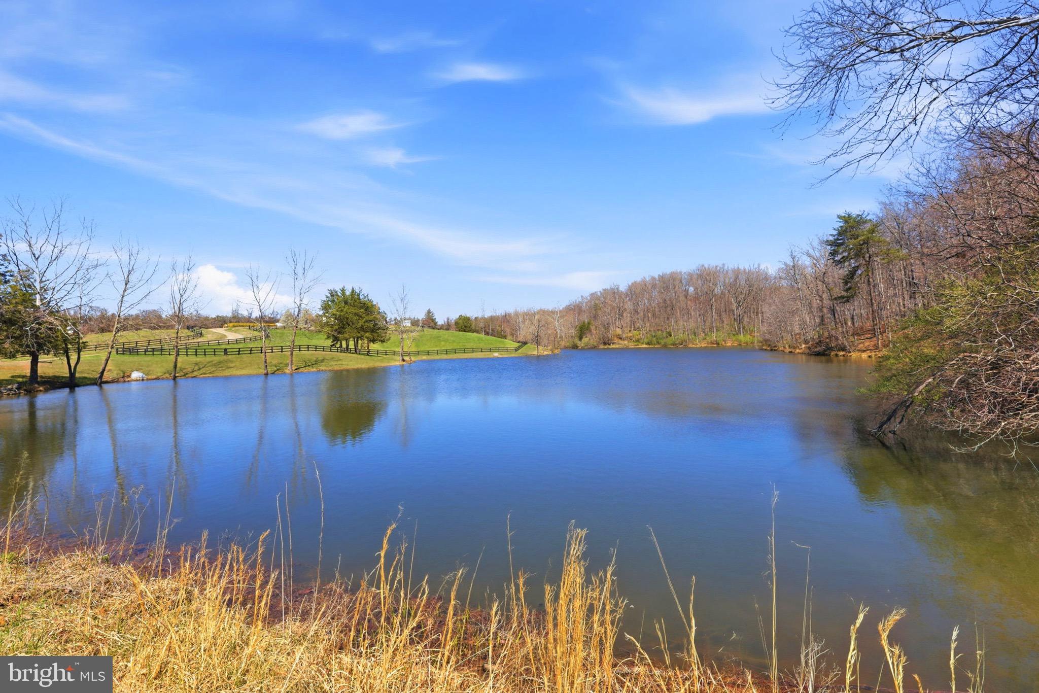 5191 Beach Ridge Lane Amissville, VA 20106 - Photo 64 of 91 a view of a lake with a house in the background