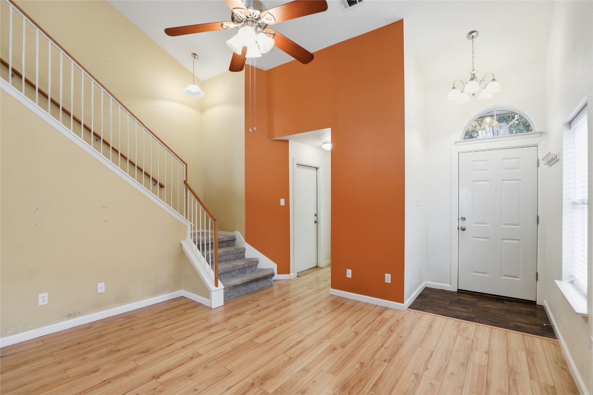 3215 Port Anne Way Leander, TX 78641 - Photo 4 of 30 a view of an entryway with wooden floor