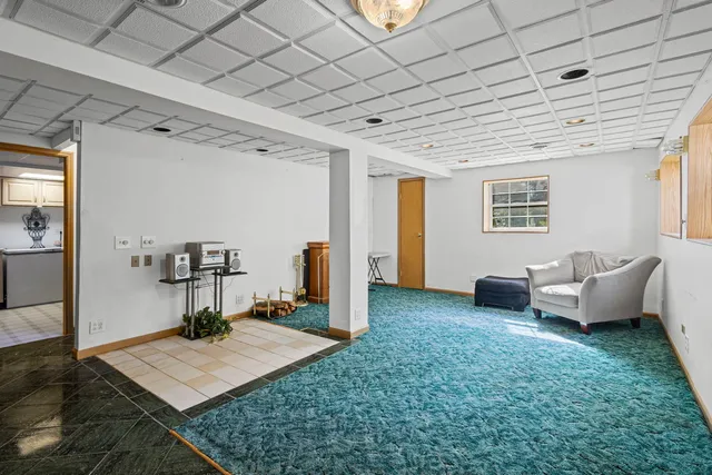 a view of workspace with cabinet