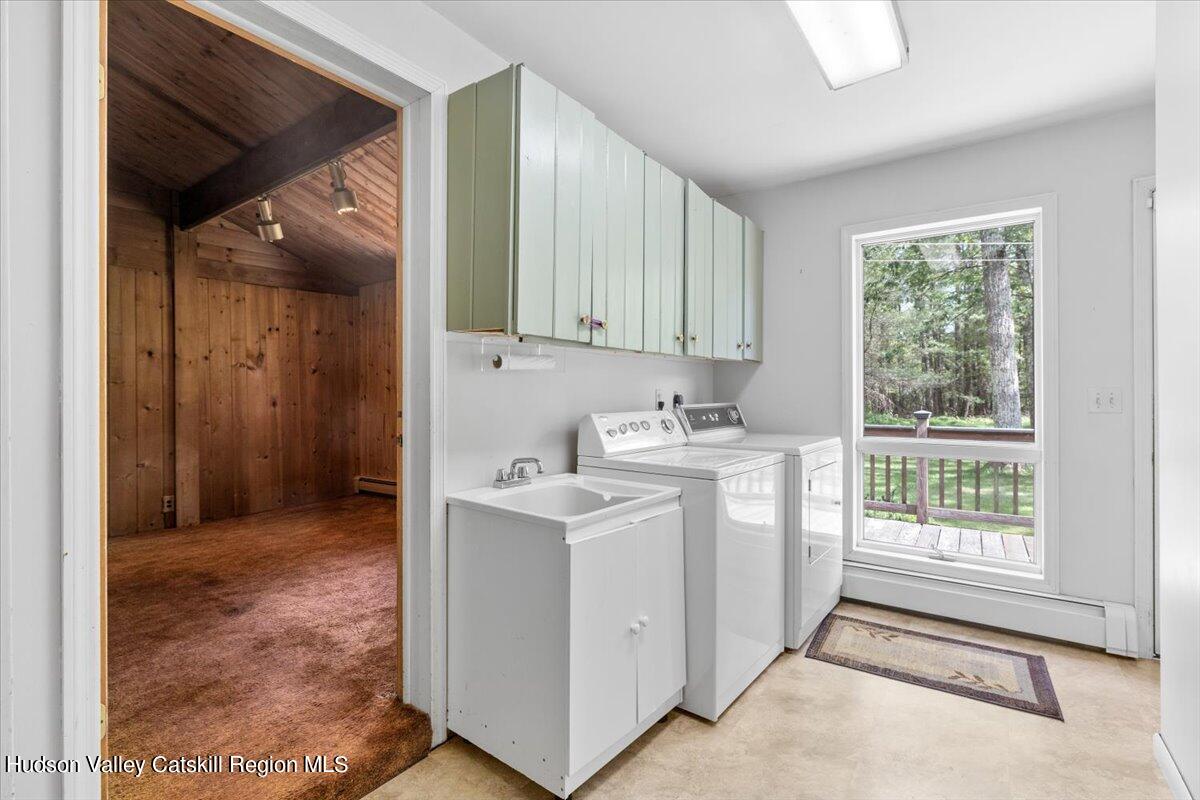 119 Mt Laurel Road Kerhonkson, NY 12446 - Photo 20 of 29 a view of utility room with washer and dryer