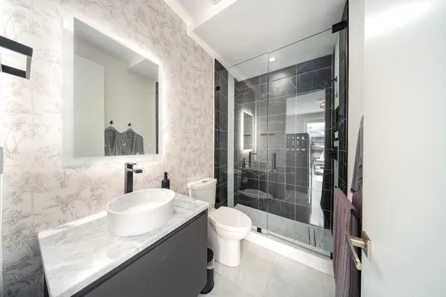 a view of a city with swimming pool