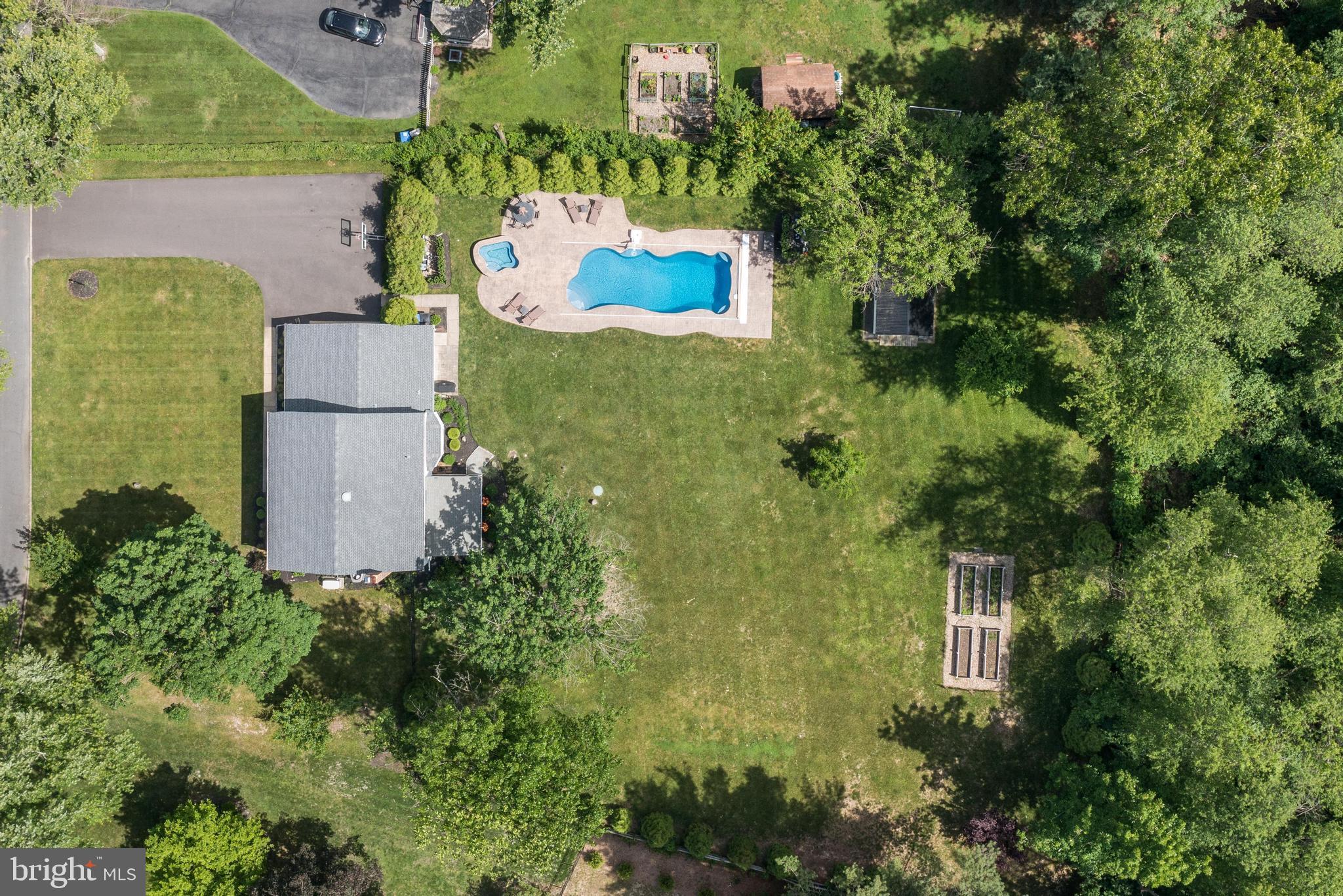 47 Millstone Drive Shamong, NJ 08088 - Photo 32 of 32 an aerial view of residential house with outdoor space and trees all around