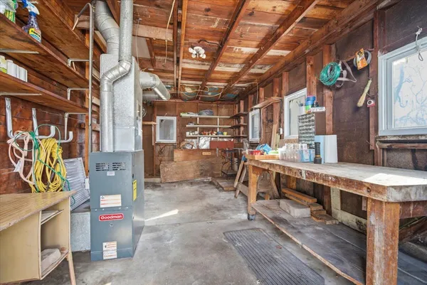a view of a storage room