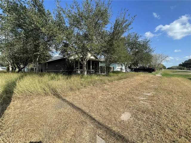 a view of a lake with houses