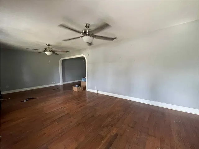 wooden floor in an empty room