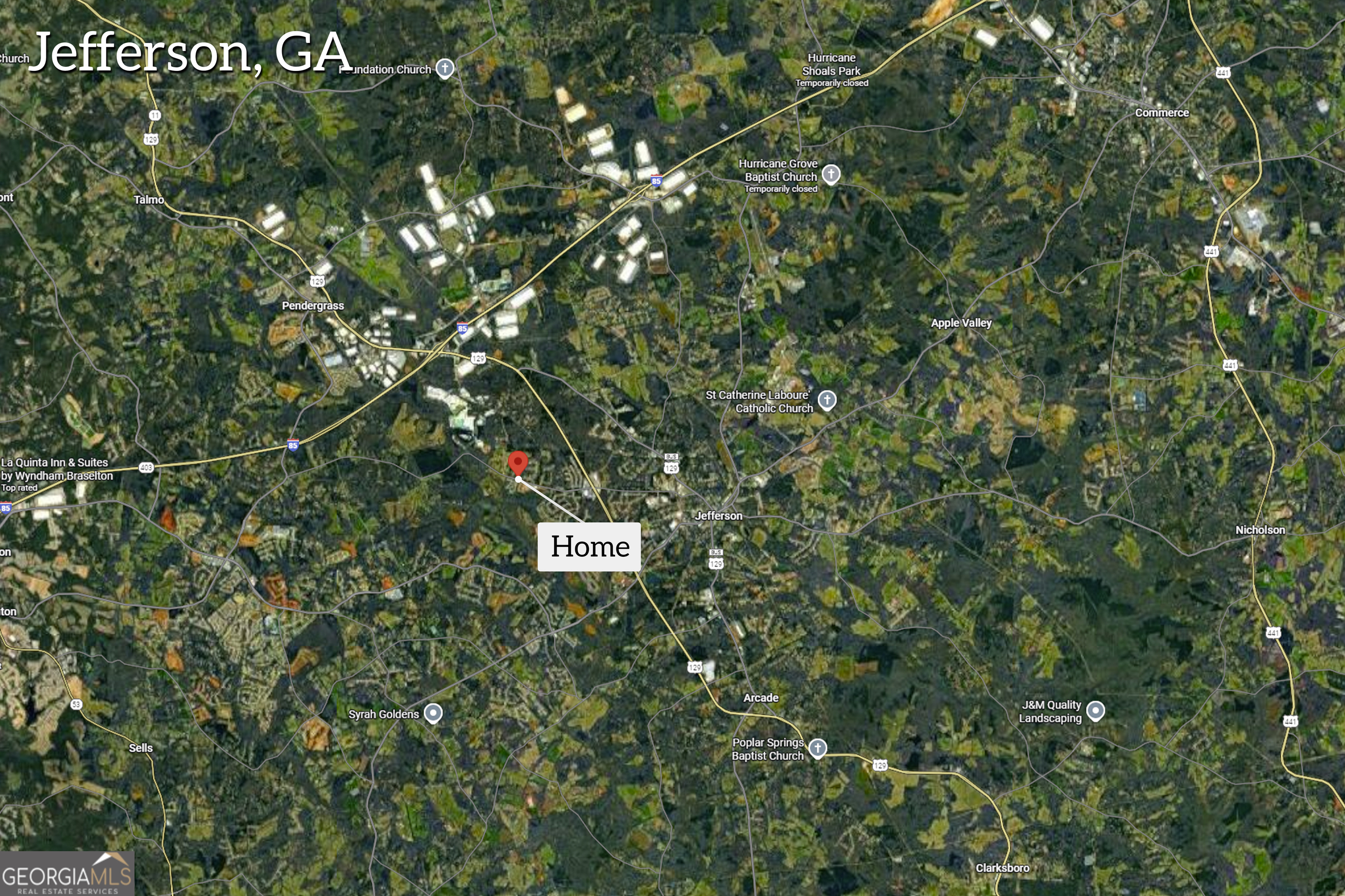 139 Silverstone Circle Jefferson, GA 30549 - Photo 3 of 85 a close up of a sign in a tree