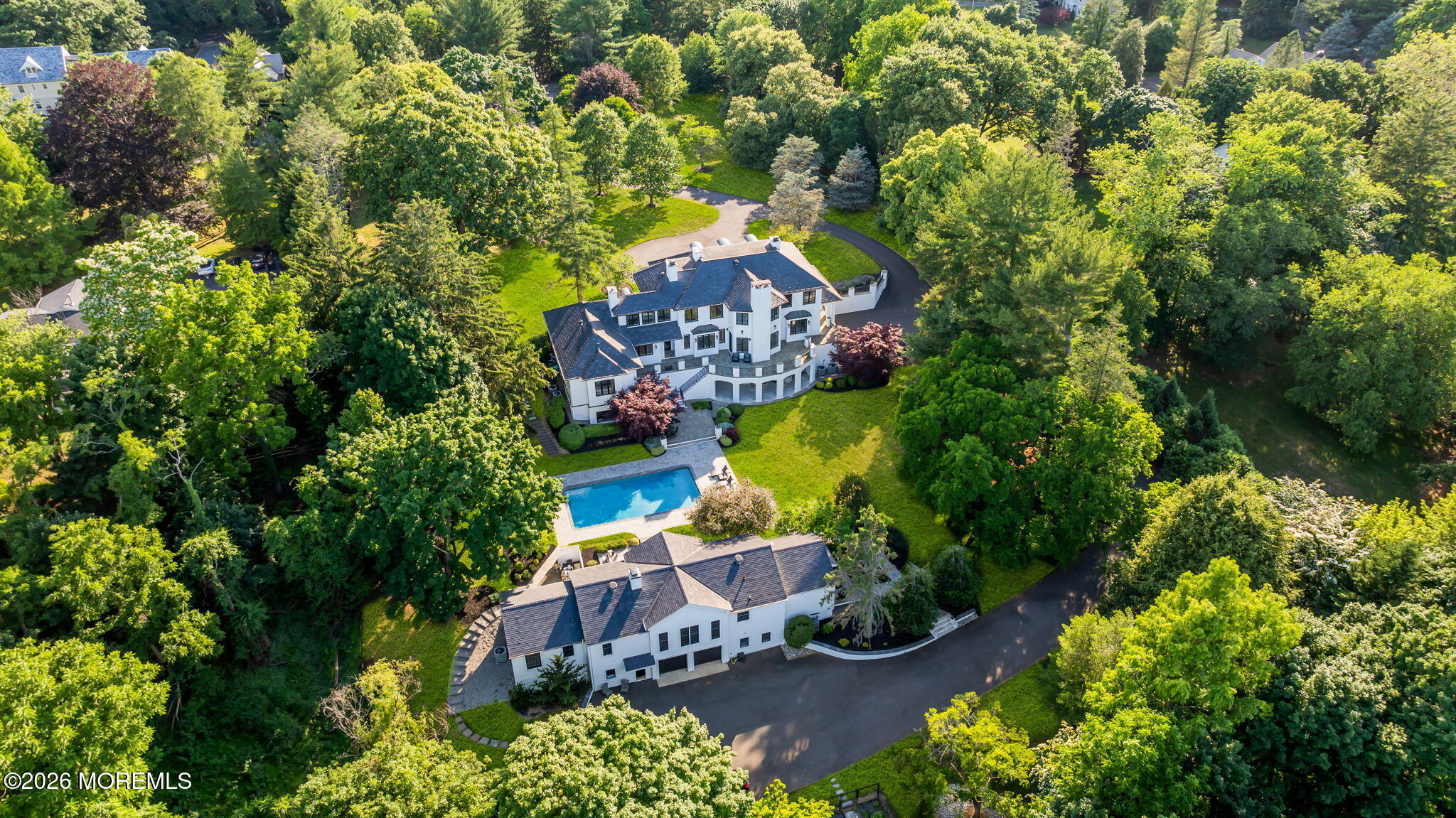 3 Linden Lane Rumson, NJ 07760 - Photo 4 of 95 Drone with Driveway