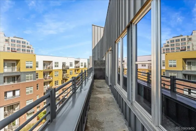 a view of city from balcony