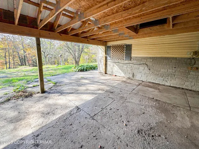 a view of a backyard of a house
