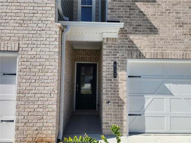 a building with a door