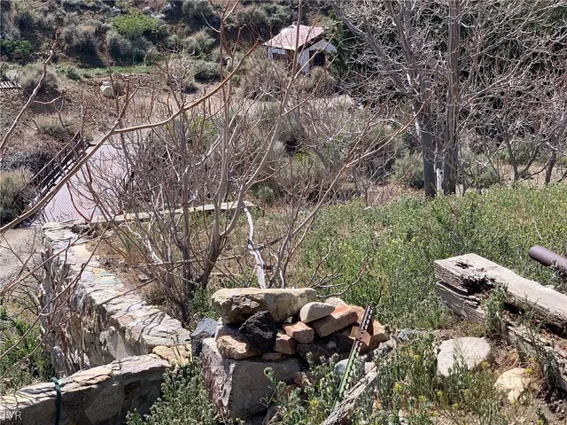 a view of a backyard of the house