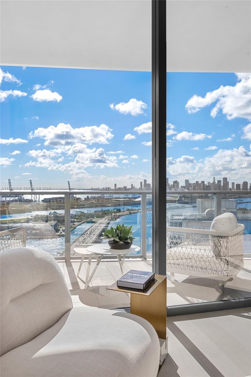 500 Alton Road, Unit 2802 Miami Beach, FL 33139 - Photo 34 of 51 a view of a balcony with lake view and mountain view