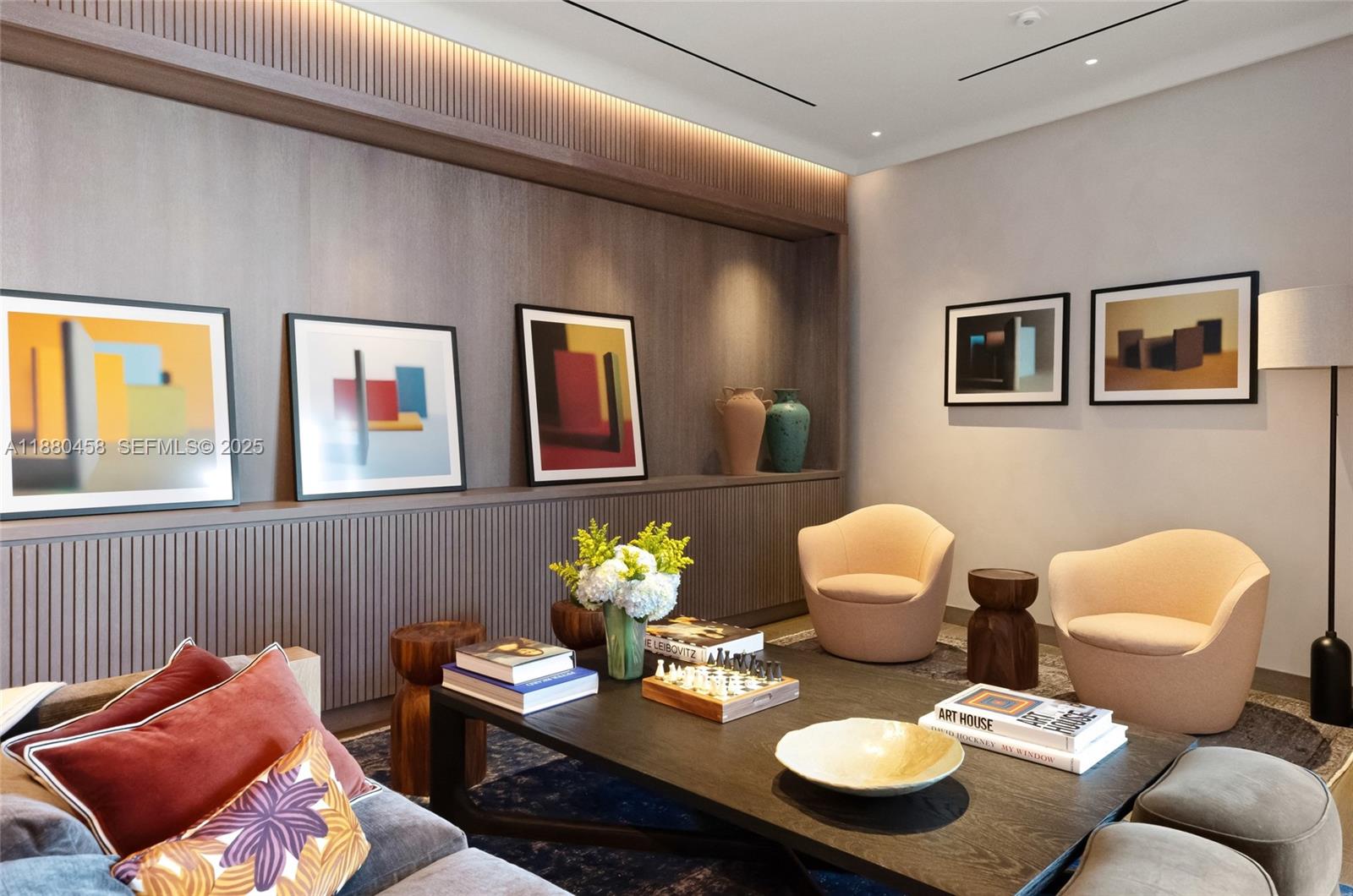 500 Alton Road, Unit 2802 Miami Beach, FL 33139 - Photo 43 of 51 a living room with furniture and painting on the wall