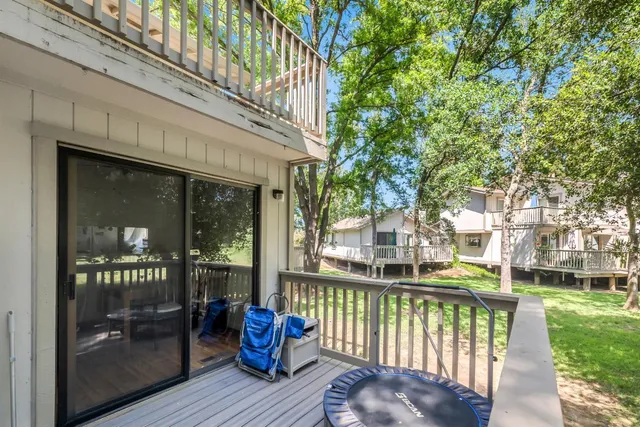 a view of a building with a porch