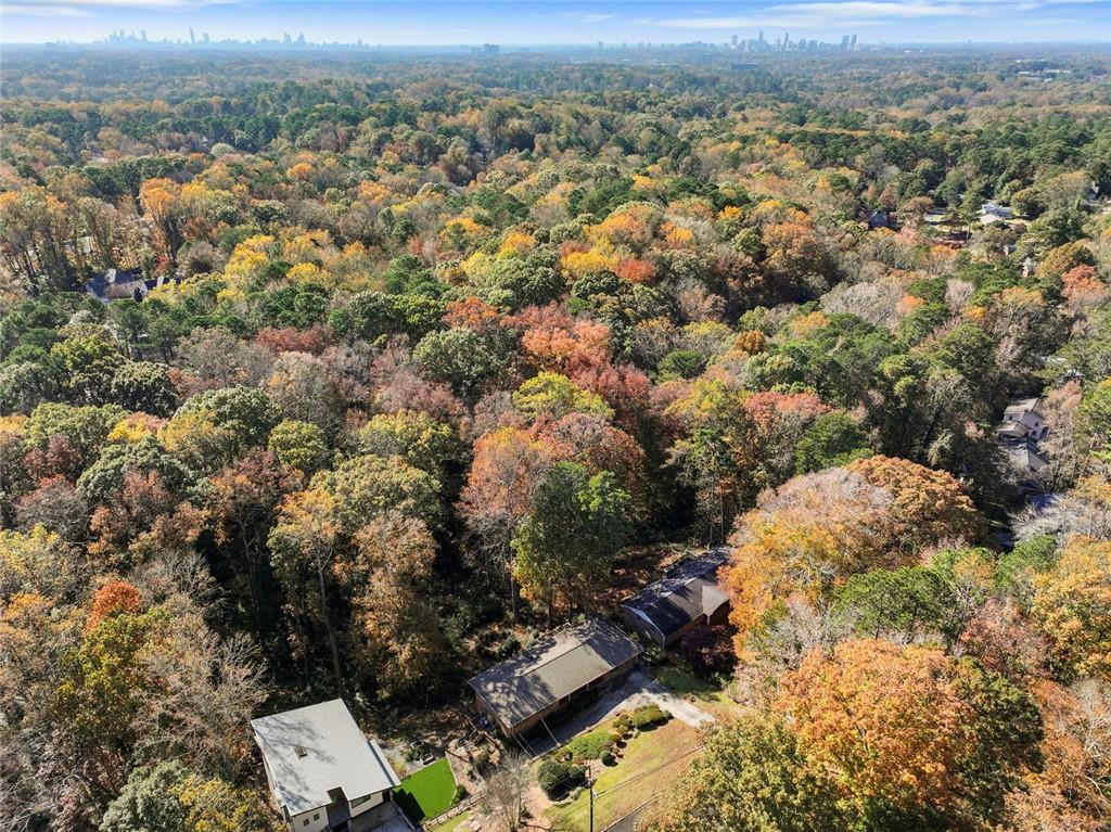 2258 Greencrest Drive Northeast Atlanta, GA 30345 - Photo 31 of 39 an aerial view of a house with a yard