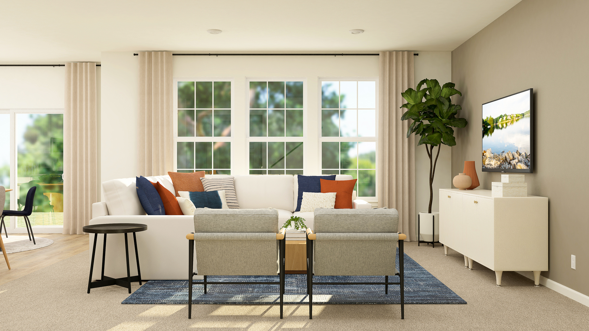 371 Cold Spring Street Algonquin, IL 60102 - Photo 4 of 33 a living room with furniture and a potted plant