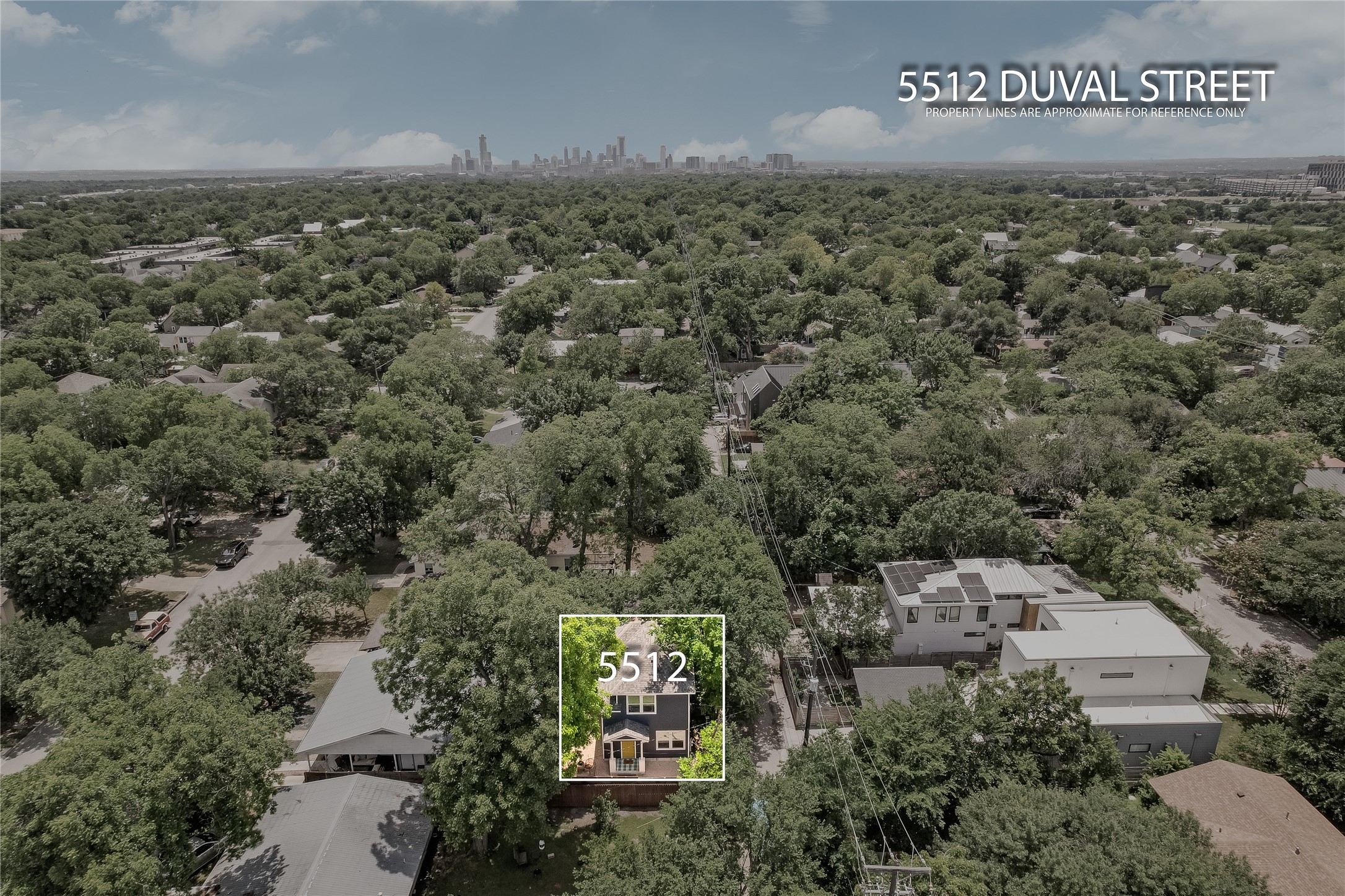 5512 Duval Street, Unit 2 Austin, TX 78751 - Photo 35 of 39 an aerial view of a city