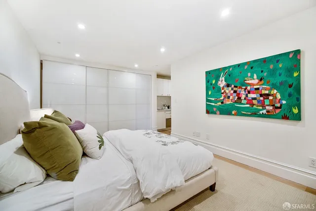 a very nice looking room with wooden floor