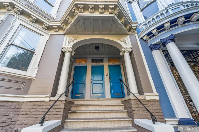 a view of a staircase