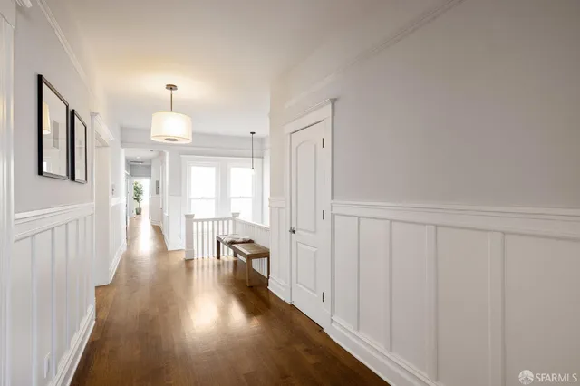 a view of a kitchen and living room