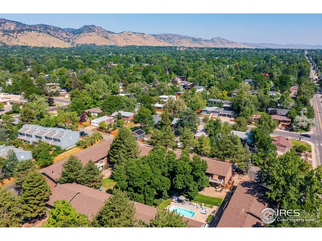 an aerial view of residential house with outdoor space