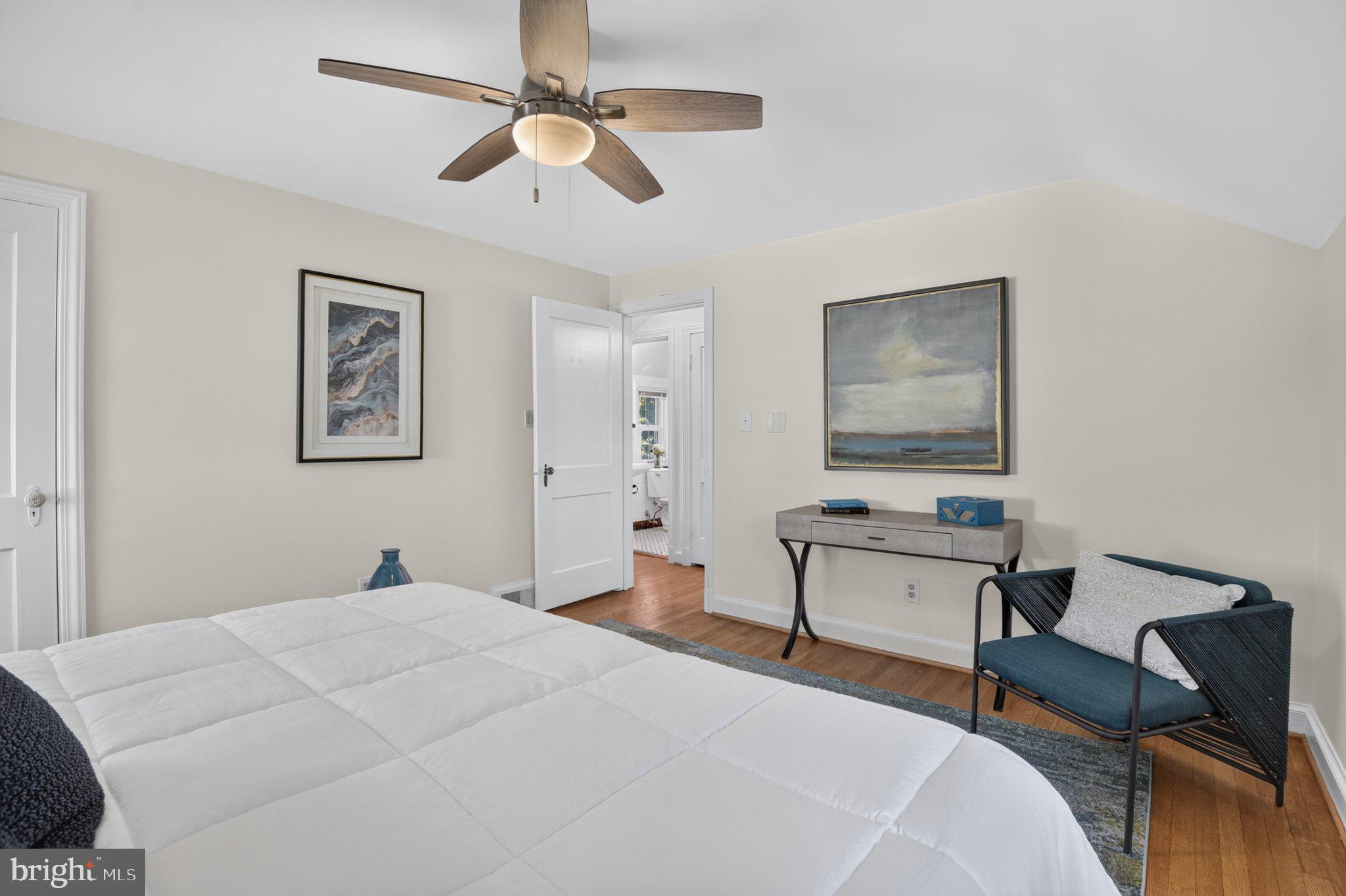 314 Whitestone Road Silver Spring, MD 20901 - Photo 21 of 35 Serene bedroom with artistic touches.