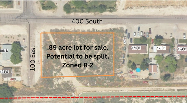100 East 400th Street South Delta, UT 84624 - Photo 7 of 14 Property Site Plan. Illustrating the boundaries, dimensions, and zoning classification of the property