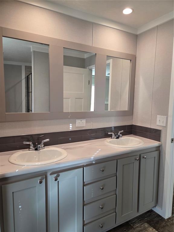 4901 North Vaughn Road Plant City, FL 33565 - Photo 22 of 31 a bathroom with a sink and a mirror